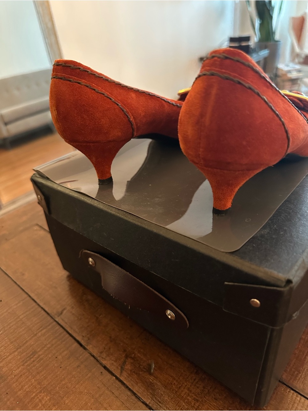 Prada Suede Kitty Heels - Picture 11 of 14